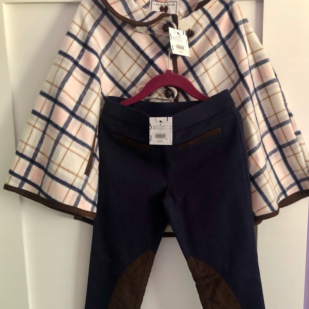 Janie & Jack Fall Cape & suede leggings!!! - Picture 3 of 3